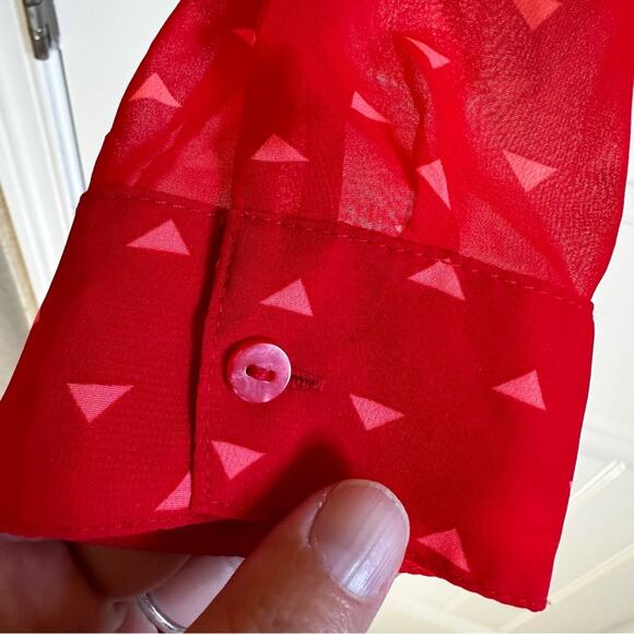 Decree‎ women’s blouse small sheer - Picture 10 of 10